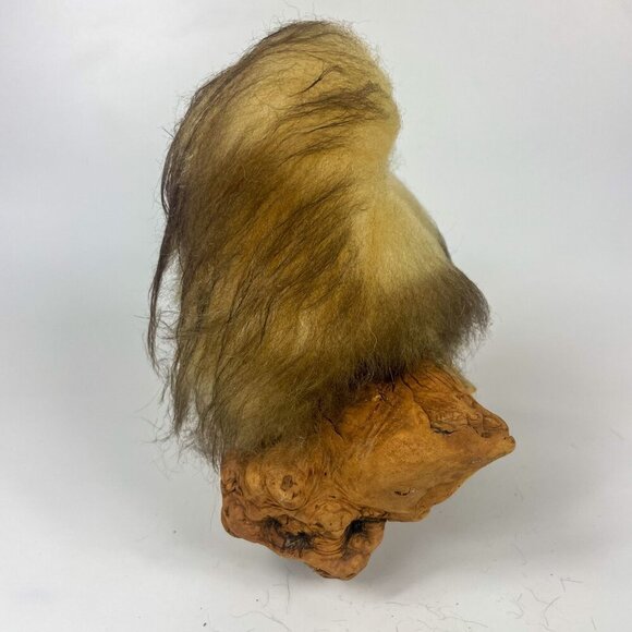 Vintage Wooly Whooos Shearling Owl Figurine By Sandy Finch - Picture 7 of 9